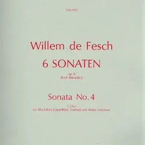 Sonata C-Dur op. 8 Nr.4 für Blockflöte (Flöte/ Bestseller