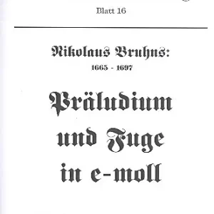 Jetzt Kaufen Präludium und Fuge e-Moll