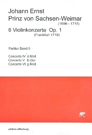 6 Konzerte op.1 Band 2 (Nr.4-6) Mega-Angebot
