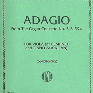 Adagio from the Organ Concerto no.3 S594 Billig