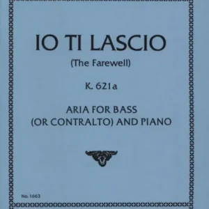 Rabatt Lo ti Lascio (L'Addio) K.621a