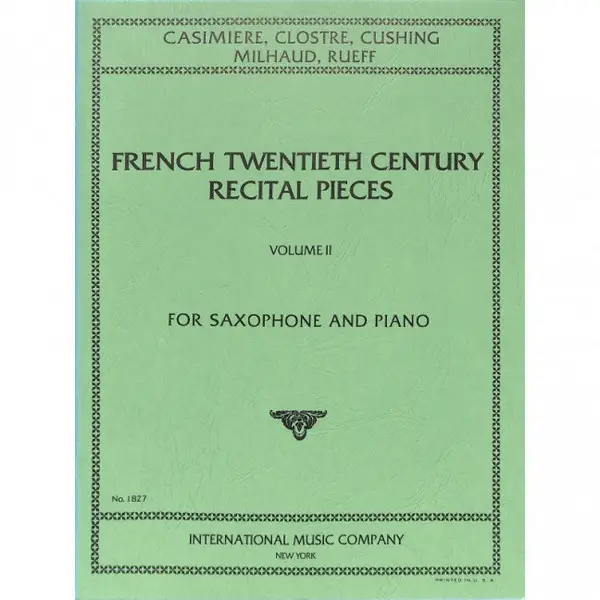 Günstig French II 20th Century Recital Pieces