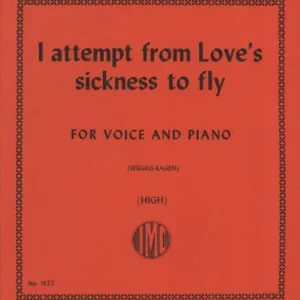 Direktkauf I attempt from Love's sickness to fly in A major