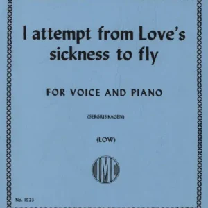 I attempt from Love's sickness to fly in F major Nur Für Kurze Zeit