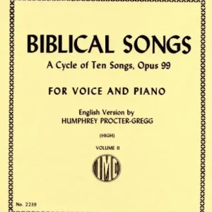 Biblical Songs op.99 vol.2 Heißes Angebot