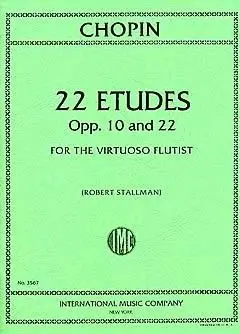 Chopin, 22 Etudes op.10 & 22 for the virtuoso flutist Billig