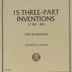 J.S.Bach, 15 3-part inventions BWV787-801 Neue Kollektion