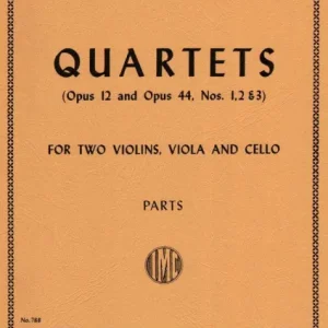 Top-Angebot Mendelssohn Bartholdy, 4 celebrated quartets op.12, op.44a/b/c