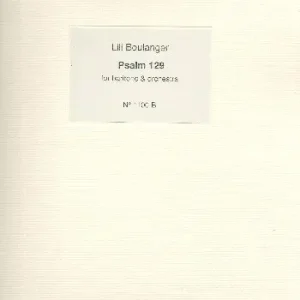 Begrenztes Angebot Psalm 129 für Bariton, gem Chor und Orchester