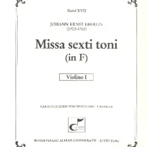 Meistverkauft Missa sexti toni in F