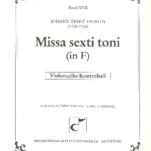 Sonderangebot Missa sexti toni in F