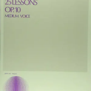 25 Lessons op.10 for medium voice Sichere Zahlung