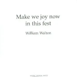 Zertifiziert Make we Joy now in this fest