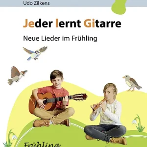 Neuheit Jeder lernt Gitarre - Neue Lieder im Frühling (+CD)