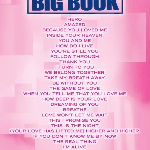 Wochenendangebot The Love Songs Big Book: