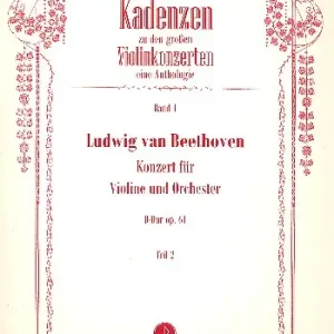 Kadenzen zu den großen Violinkonzerten Begrenztes Angebot