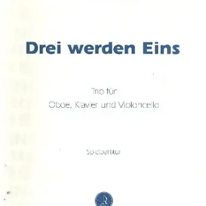 Drei werden eins für Oboe, Klavier Highlight