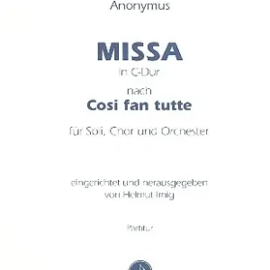 Günstig Missa C-Dur nach Cosi fan tutte
