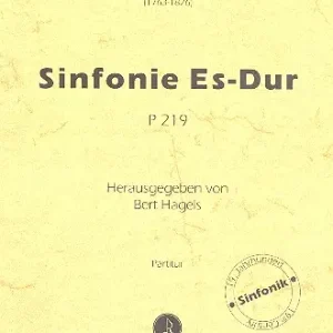 Solange Der Vorrat Reicht Sinfonie Es-Dur P219 für Orchester