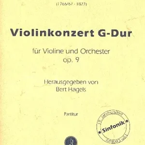 Jetzt Bestellen Konzert G-Dur op.9 für Violine und Orchester