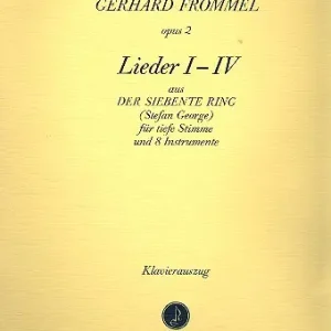 Lieder op.2 Nr.1-4 aus Der Siebente Ring Saisonangebot
