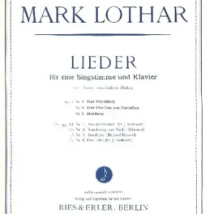 Lieder op.14 Nr.1-4 für eine Finale Aktion