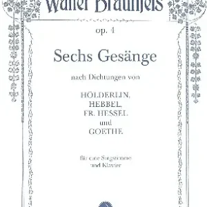 6 Gesänge op.4 Preis Gesenkt