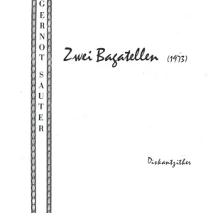 Geprüft 2 Bagatellen für Diskantzither