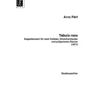 Tabula rasa Doppelkonzert Nur Heute