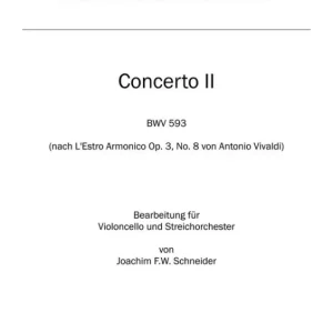 Preis Gesenkt Konzert a-Moll BWV593