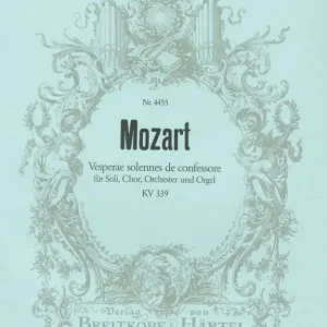 Sofort Bestellen Vesperae Solennes de Confessore KV339