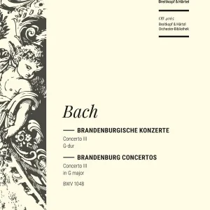 Brandenburgisches Konzert G-Dur Nr.3 BWV1048 Preisreduziert