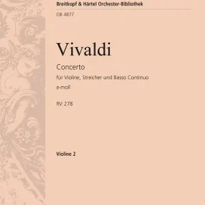 Geprüft Concerto e-Moll RV275