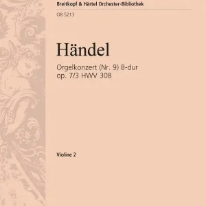Begrenztes Angebot Konzert B-Dur op.7,3 HWV308