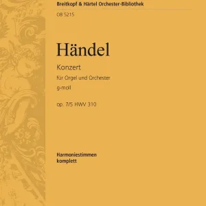 Preis Gesenkt Konzert g-Moll op.7,5 HWV310