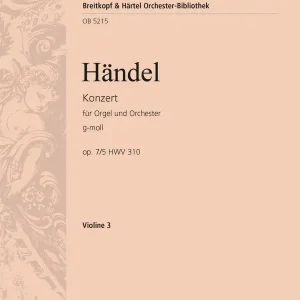 Nur Für Kurze Zeit Konzert g-Moll op.7,5 HWV310