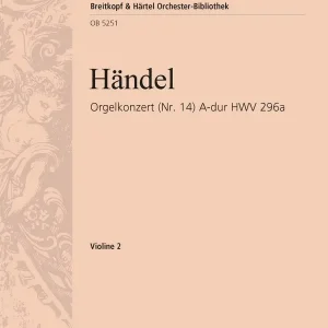Online Kaufen Konzert A-Dur Nr.14 HWV296