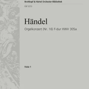 Begrenztes Angebot Konzert F-Dur Nr.16 HWV305a