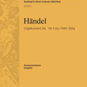 Top-Angebot Konzert F-Dur Nr.16 HWV305a