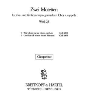 2 Motetten: 2. Und ich sah Saisonangebot