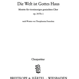 Die Welt ist Gottes Wk 34/1 Zertifiziert