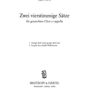 Zwei vierstimmige Sätze Geprüft