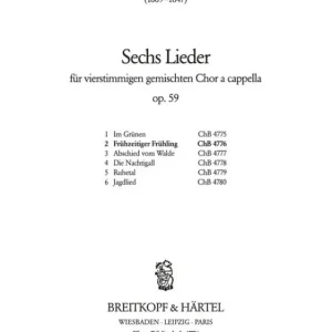 Frühzeitiger Frühling op.59 Nr.2 Direktkauf