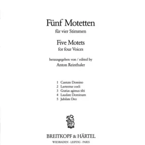 Online Kaufen Fünf Motetten