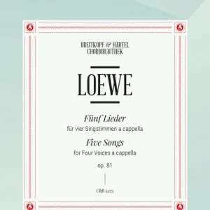 Sonderangebot Fünf Lieder op. 81