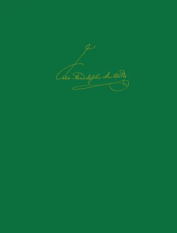 Zertifiziert Mendelssohn Bartholdy, Felix LMA I/8B