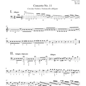 Sale Konzert d-Moll L'Estro Armonico op.3,11 RV565