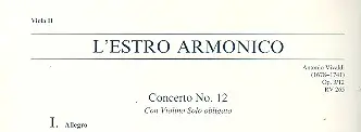 Super-Preis Konzert E-Dur L'Estro Armonico op.3,12 RV265