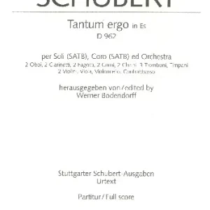 Finale Aktion Tantum ergo Es-Dur D962