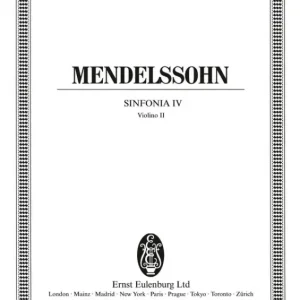 Beliebt Mendelssohn-Bartholdy, Sinfonia IV c-moll